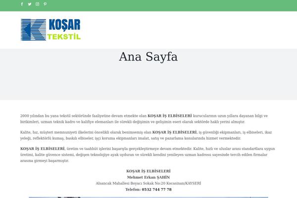 kosartekstil.net site used Kosar-tekstil