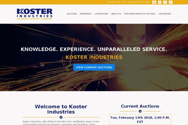 kosterindustries.com site used Koster-industries