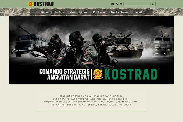 kostrad.mil.id site used Kostradthemes