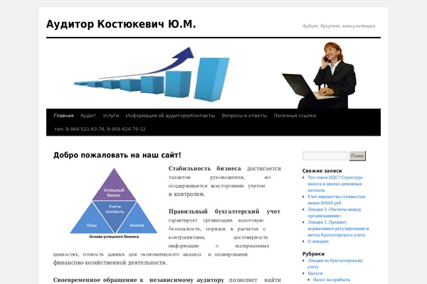 WordPress website example screenshot