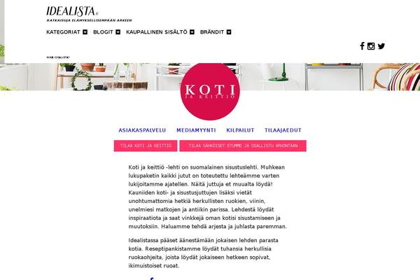 kotijakeittio.fi site used Lifestyle-wp