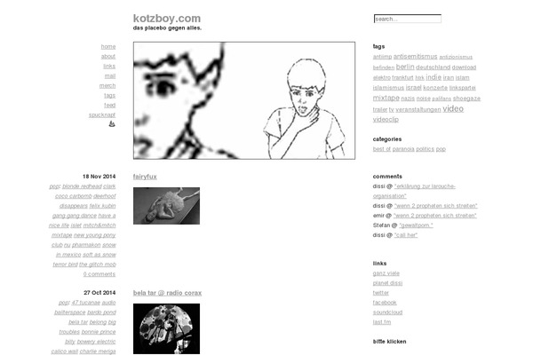 kotzboy.com site used Emptiness