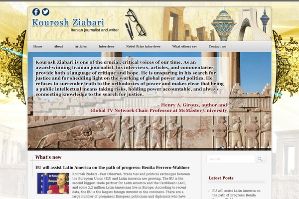kouroshziabari.com site used Ziabari_onliner_ir-2014-17-03