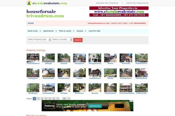 Trivandrumproperty3 theme site design template sample