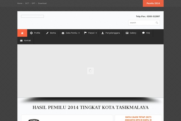 kpud-tasikmalayakota.go.id site used Office