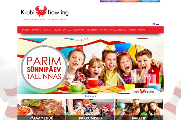 krabibowling.ee site used Krabibowling