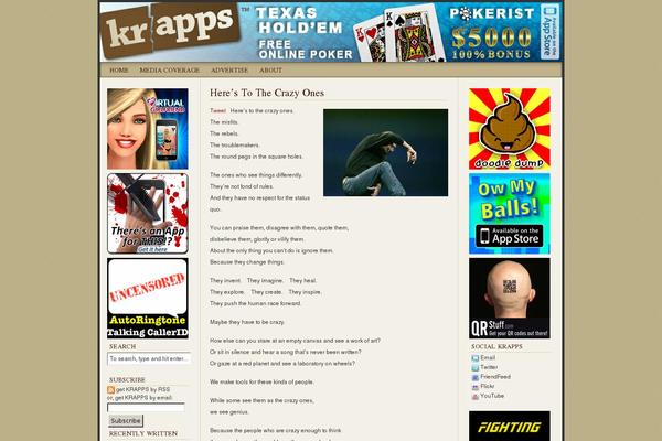 WordPress website example screenshot
