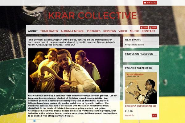 krarcollective.com site used Homepage