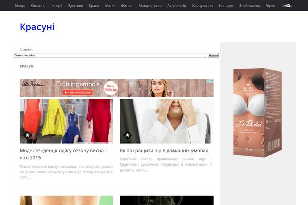 WordPress website example screenshot