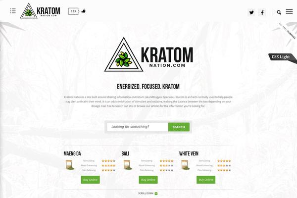 kratom theme websites examples