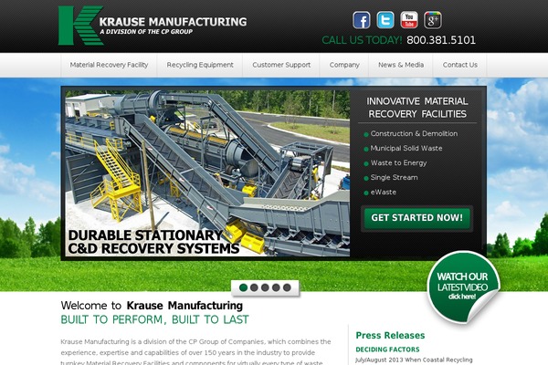 krausemanufacturing.com site used Cp-manufacturing