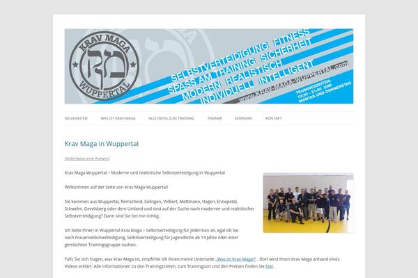 Twenty Twelve theme site design template sample