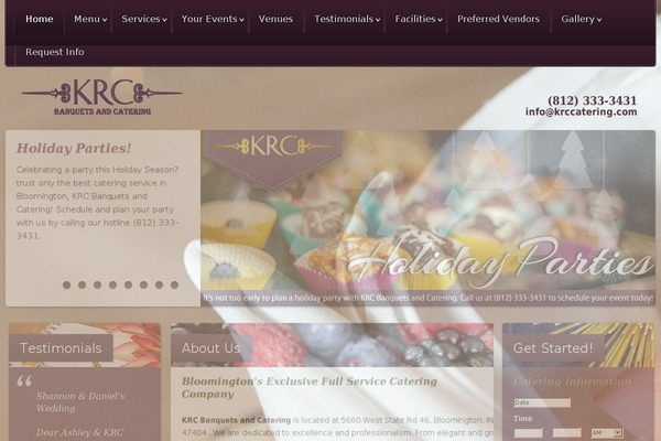 krccatering.com site used Fresco