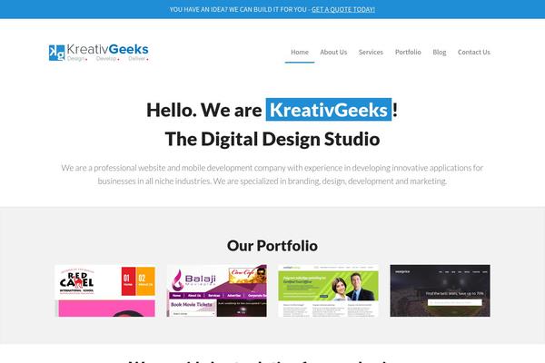kreativgeeks.com site used Kgeeks
