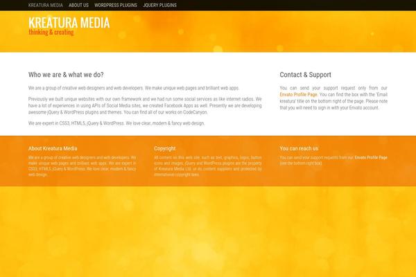 kreatura theme websites examples