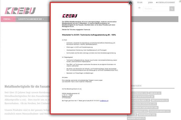 krebu.ch site used Krebu