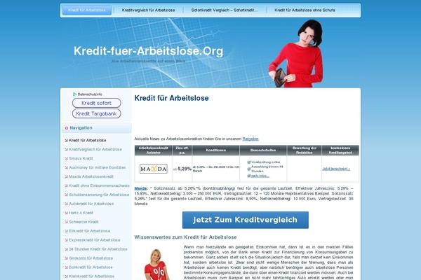 kredit-fuer-arbeitslose.org site used Kredittheme