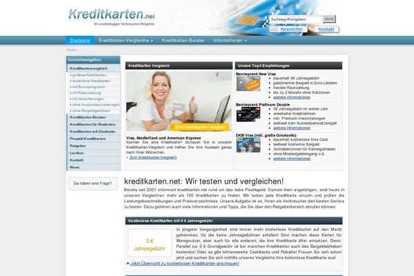 kreditkarten.net site used Kreditkarte