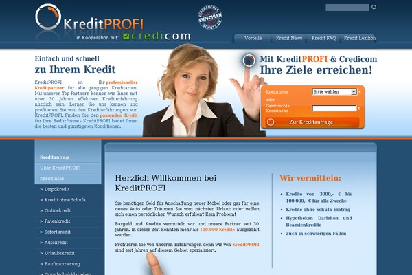 kreditprofi.com site used Kreditprofi