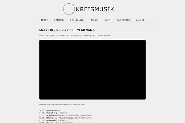 kreismusik.de site used Twentytwelve-edit