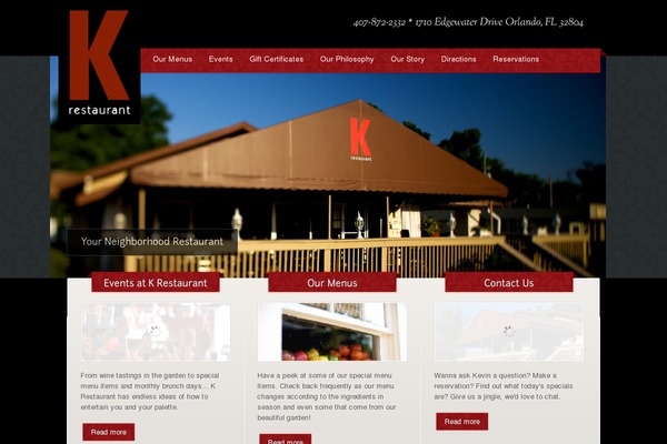 The Restaurant theme site design template sample