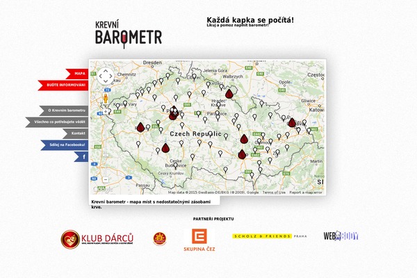 krevnibarometr.cz site used Krevni-barometr