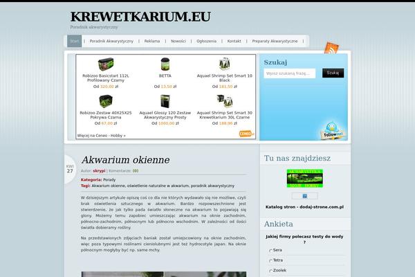 krewetkarium.eu site used Serenity