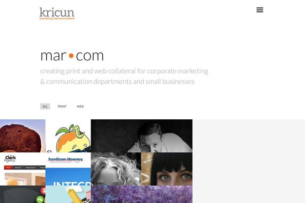 kricun.com site used Mellow
