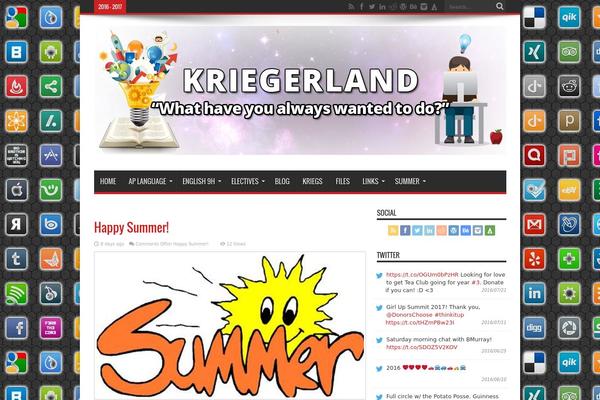 Jarida theme site design template sample