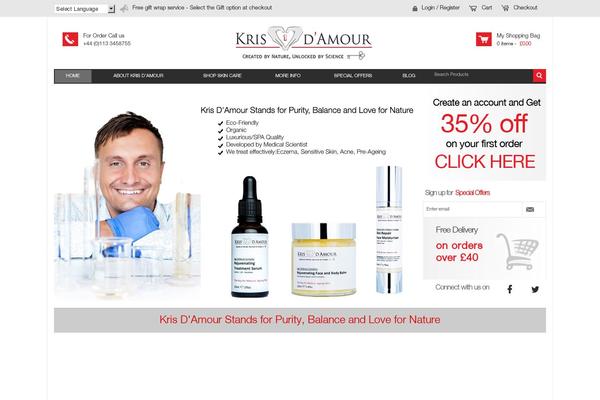 krisdamour.com site used Krisdamour.co.uk
