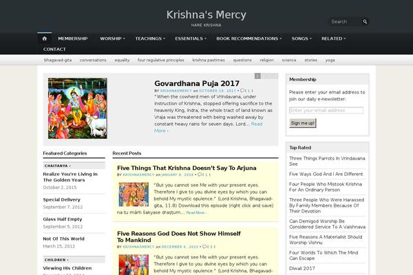 krishnasmercy.com site used Opti [wordpress Official Theme]