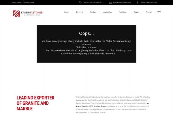 krishnastones.com site used Krishnastones