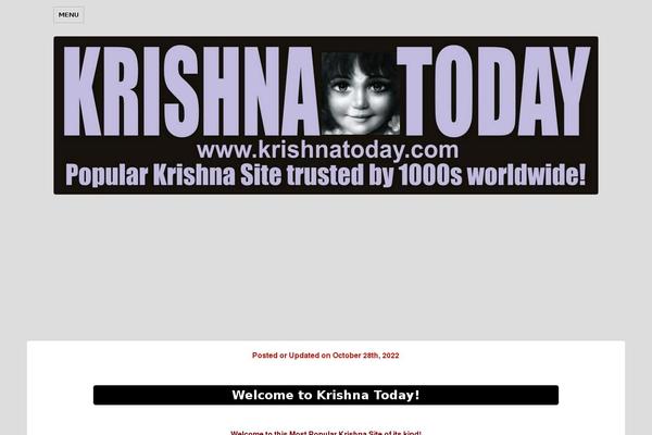 krishnatoday.com site used Twentysixteen-child-1
