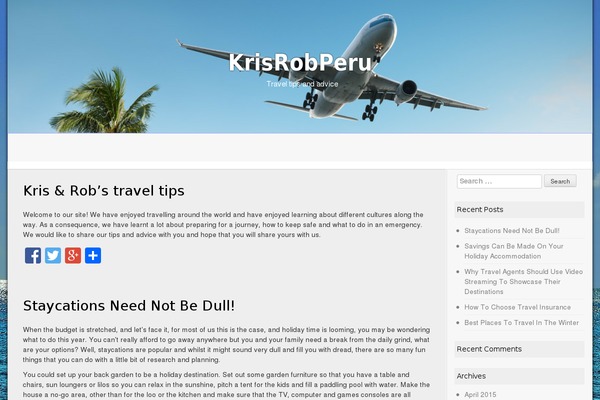 krisrobperu.com site used Travel Guide