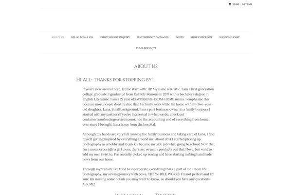 Olsen theme site design template sample