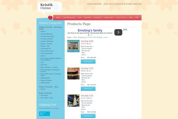 kristikonline.com site used Crafty Cart