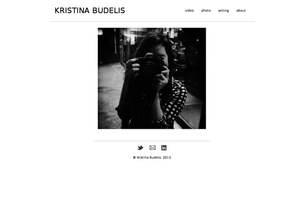 kristinabudelis.com site used Kristina