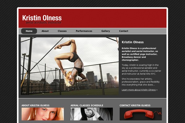 kristinolness.com site used Kristinolness