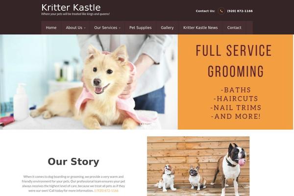 Pets-grooming theme site design template sample