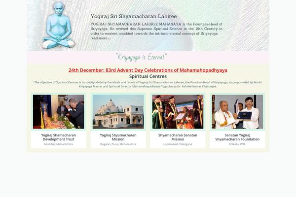 kriyayogashyamacharan.org site used Modernmag