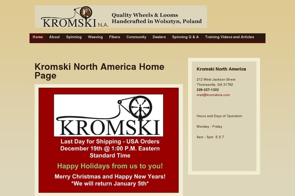 kromskina.com site used Kromski