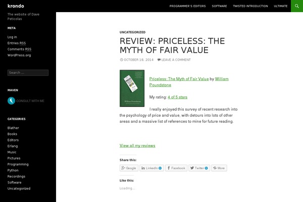 Twenty Twenty theme site design template sample