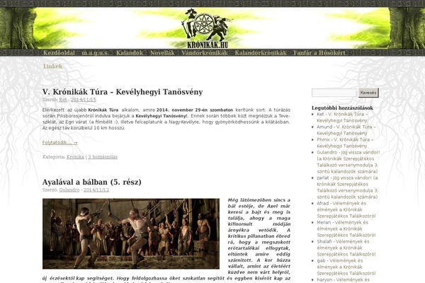 kronikak.hu site used Kronikak