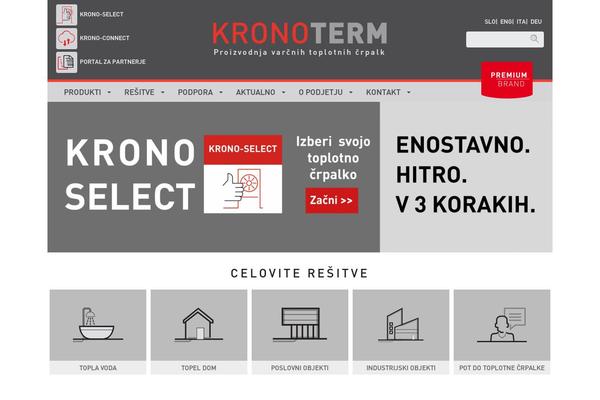 kronoterm.com site used Kronoterm