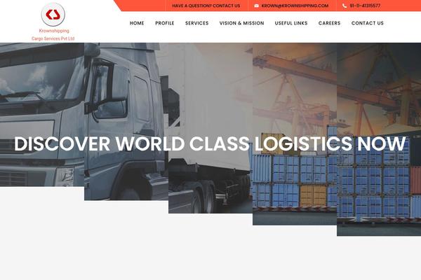 Logistix theme site design template sample