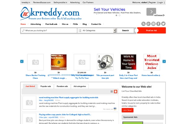 Eclassify WordPress theme, websites list used Eclassify theme Eclassify theme websites examples