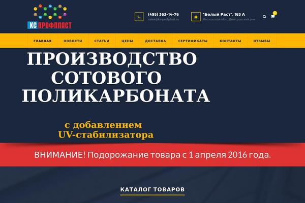 WordPress website example screenshot
