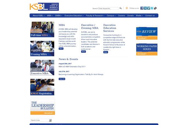 ksbl.edu.pk site used Ksbl-theme