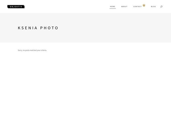 Objektiv theme site design template sample
