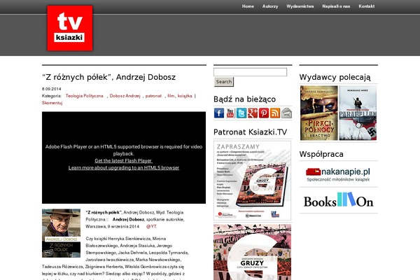 ksiazki.tv site used Vertigo-3column